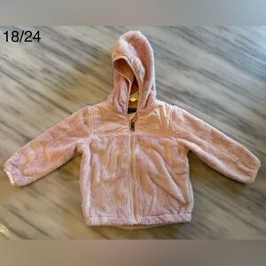 18/24M The North Face Light Pink Fleece Jacket